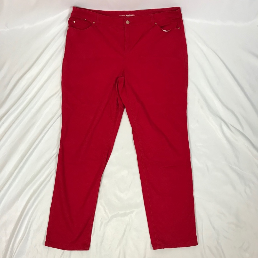 Chico’s the platinum jegging pants solid red